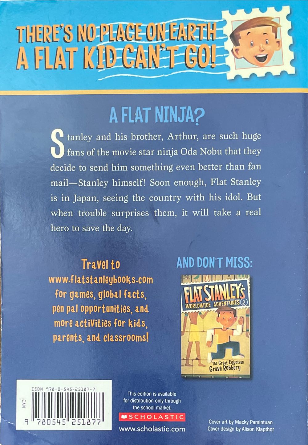 Flat Stanley The Japanese Ninja Surprise - Jeff brown (Scholastic, Incorporated - Paperback) book collectible [Barcode 9780545251877] - Main Image 2