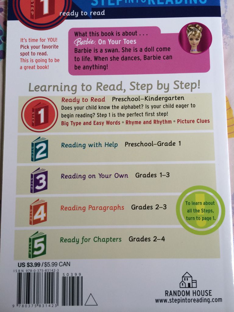 Barbie On Your Toes - Apple Jordan (Random House Books for Young Readers - Paperback) book collectible [Barcode 9780375831423] - Main Image 2