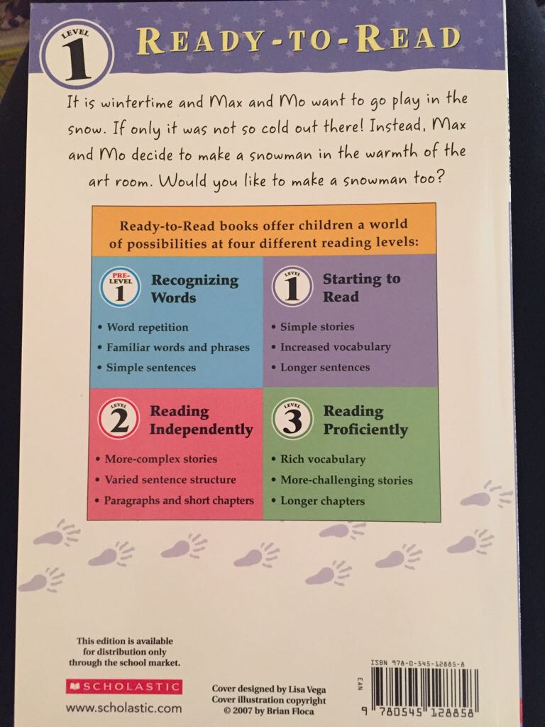 Max & Mo Let’s Make A Snowman! - Patricia Lakin (- Paperback) book collectible [Barcode 9780545128858] - Main Image 2