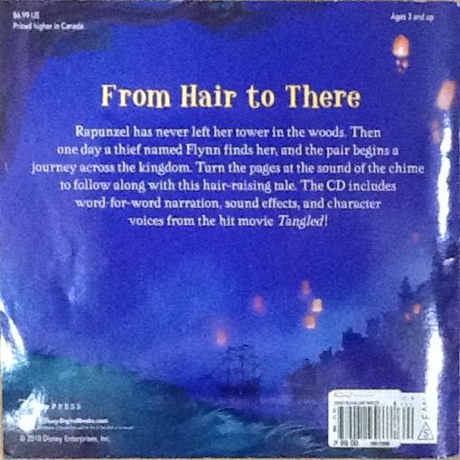 Tangled Read-Along Storybook and CD - Walt Disney (HarperCollins - Audiobook) book collectible [Barcode 9781423137429] - Main Image 2