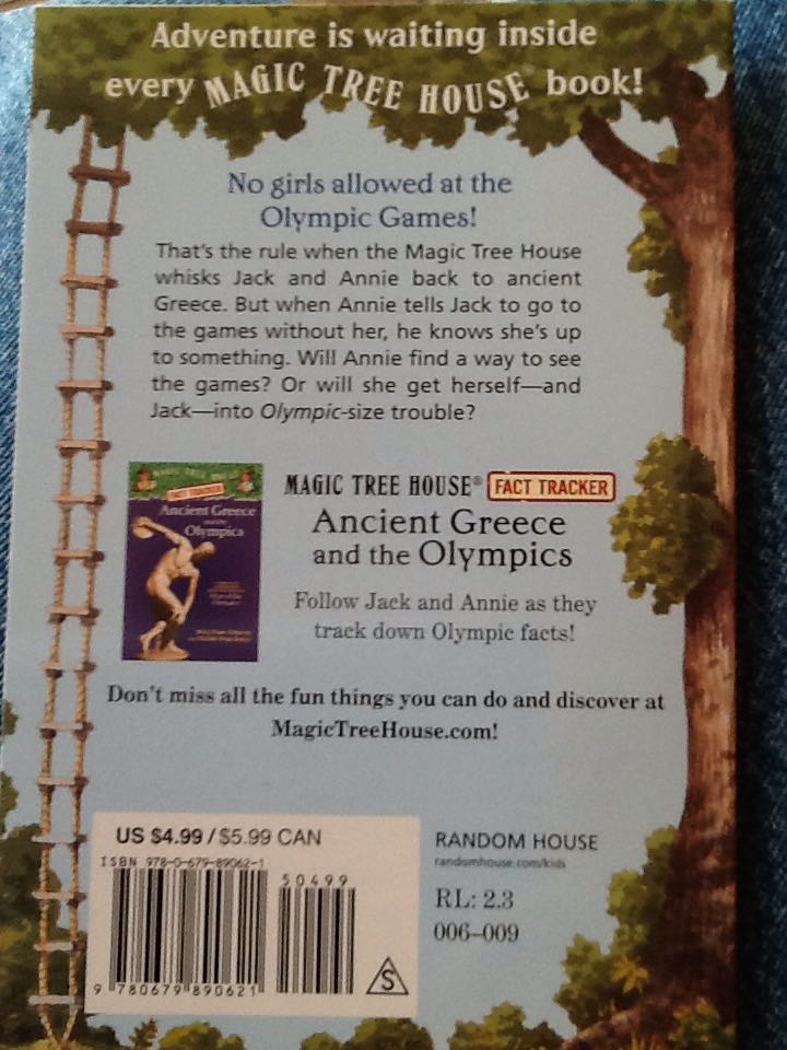 Magic Tree House #16: Hour of the Olympics - Mary Pope Osborne (Random House - Paperback) book collectible [Barcode 9780679890621] - Main Image 2