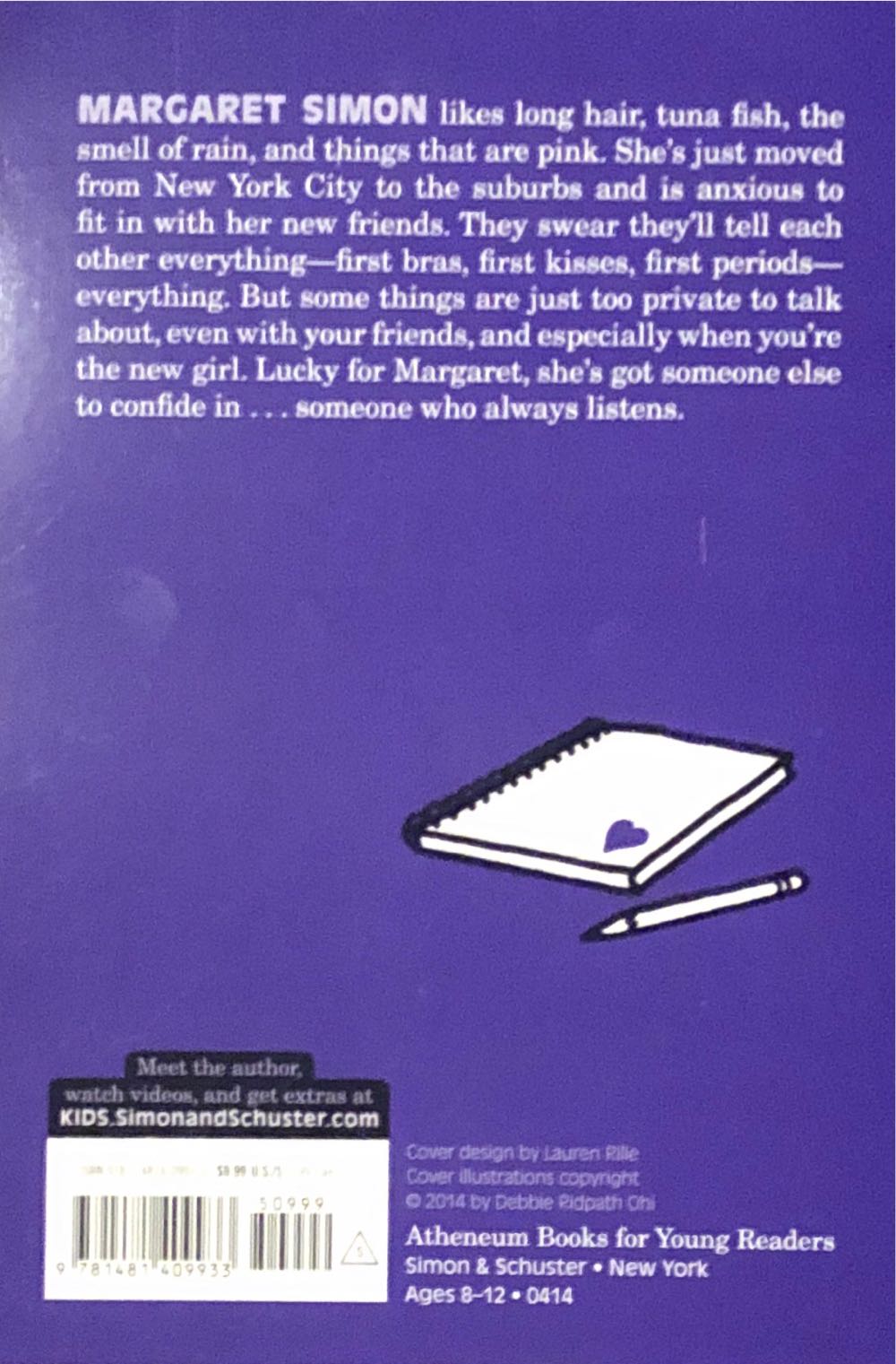 Are You There God? It’s Me, Margaret. - Judy Blume (Atheneun Books for Young Readers - Paperback) book collectible [Barcode 9781481409933] - Main Image 2