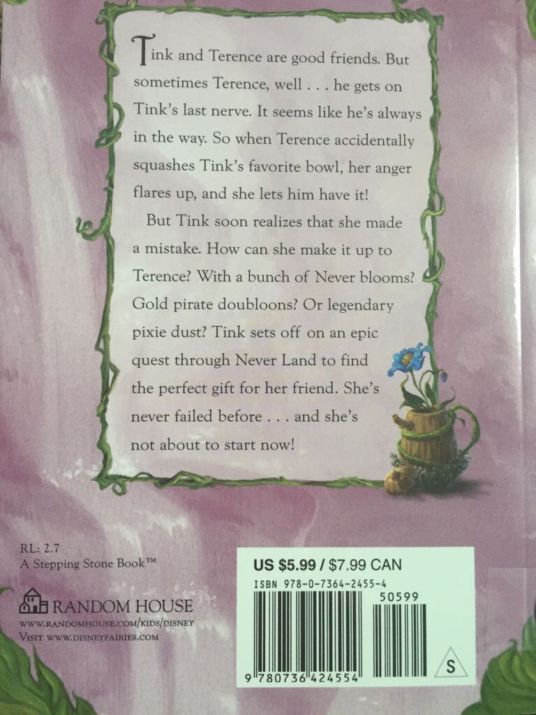 Tink, North Of Never Land. - Disney Fairies (Random House - Paperback) book collectible [Barcode 9780736424554] - Main Image 2