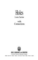 Holes with Connections - Louis Sacher (Holt McDougal) book collectible [Barcode 9780030664120] - Main Image 1