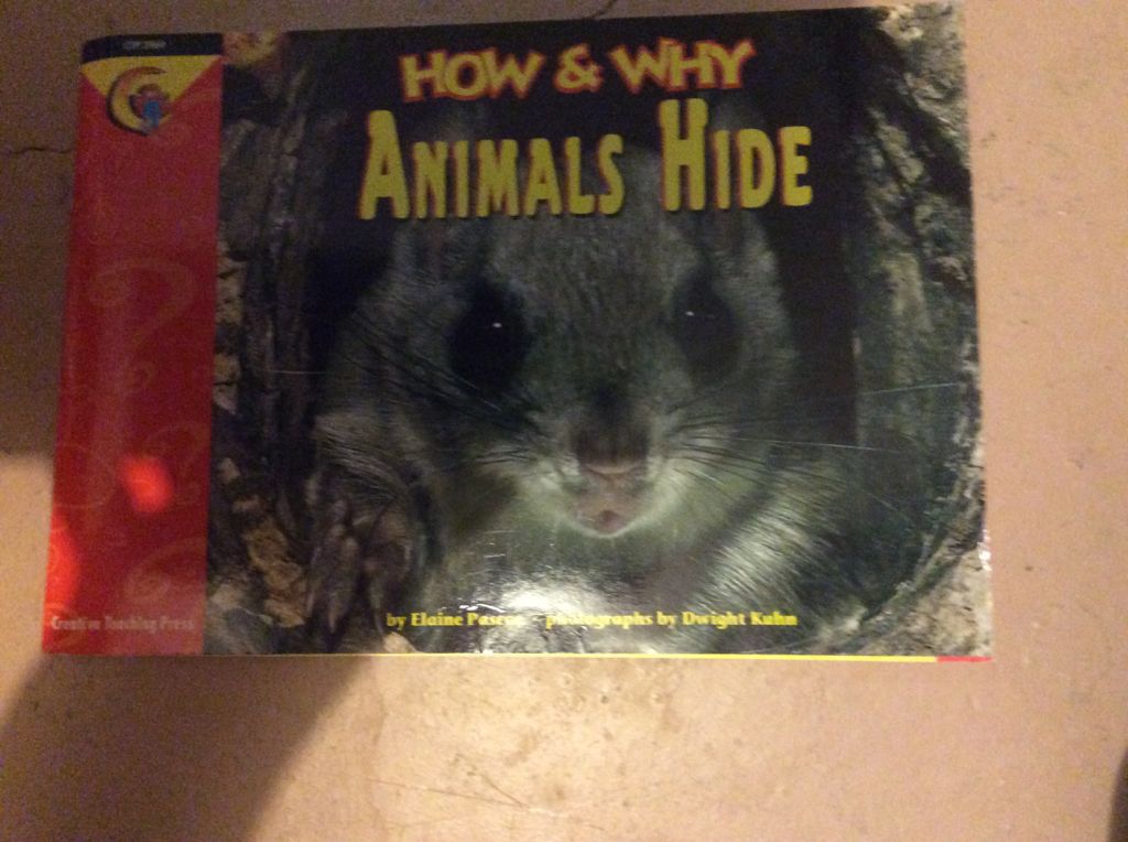 How and Why Animals Hide - Elaine Pascoe (Creative Teaching Press) book collectible [Barcode 9781574716627] - Main Image 1