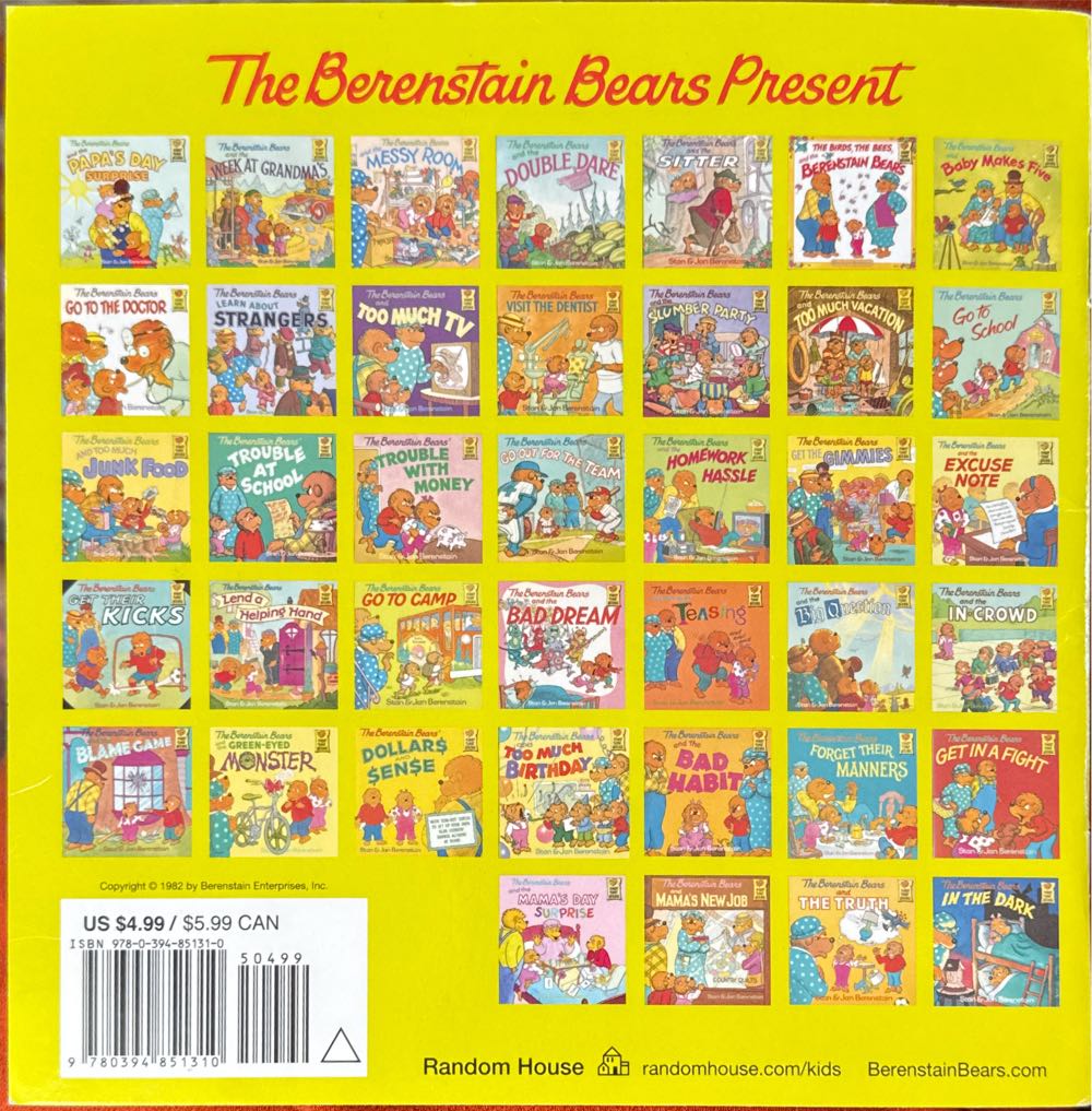 Berenstain Bears: BB Go To Camp - Stan & Jan Berenstain (Random House - Hardcover) book collectible [Barcode 9780394851310] - Main Image 2