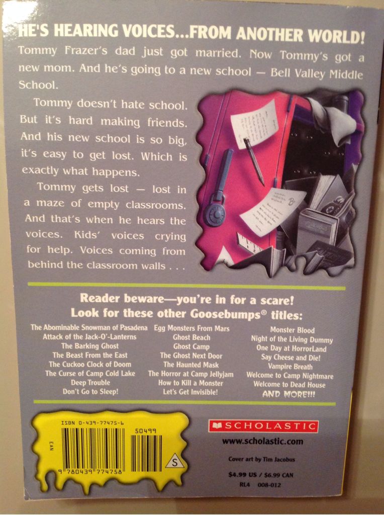 Goosebumps: The Haunted School - R.L. Stine (Scholastic Inc. - Paperback) book collectible [Barcode 9780439774758] - Main Image 2