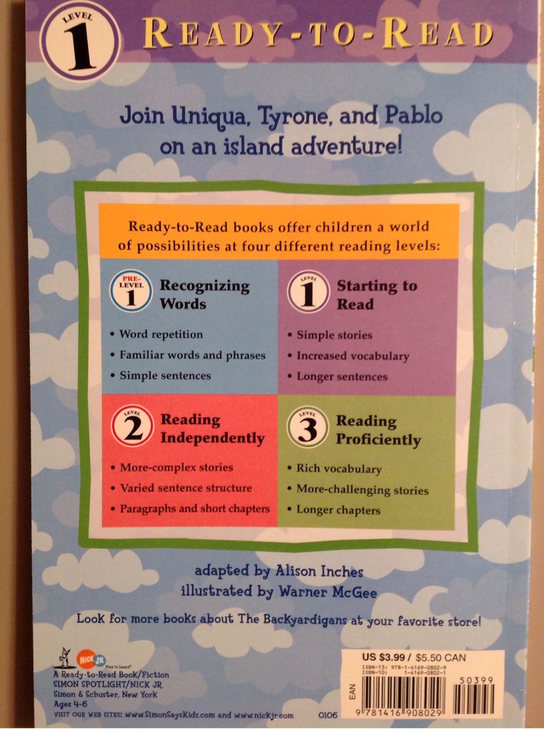 Backyardigans: Castaways!, The - Leslie Valdes (Simon Spotlight/Nickelodeon) book collectible [Barcode 9781416908029] - Main Image 2