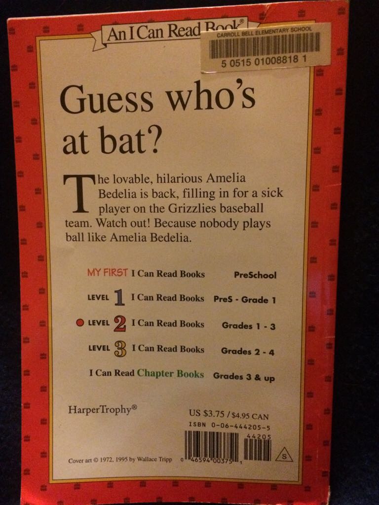 Amelia Bedelia, Play Ball - Peggy Parish (Harper Trophy - Paperback) book collectible [Barcode 9780064442053] - Main Image 2