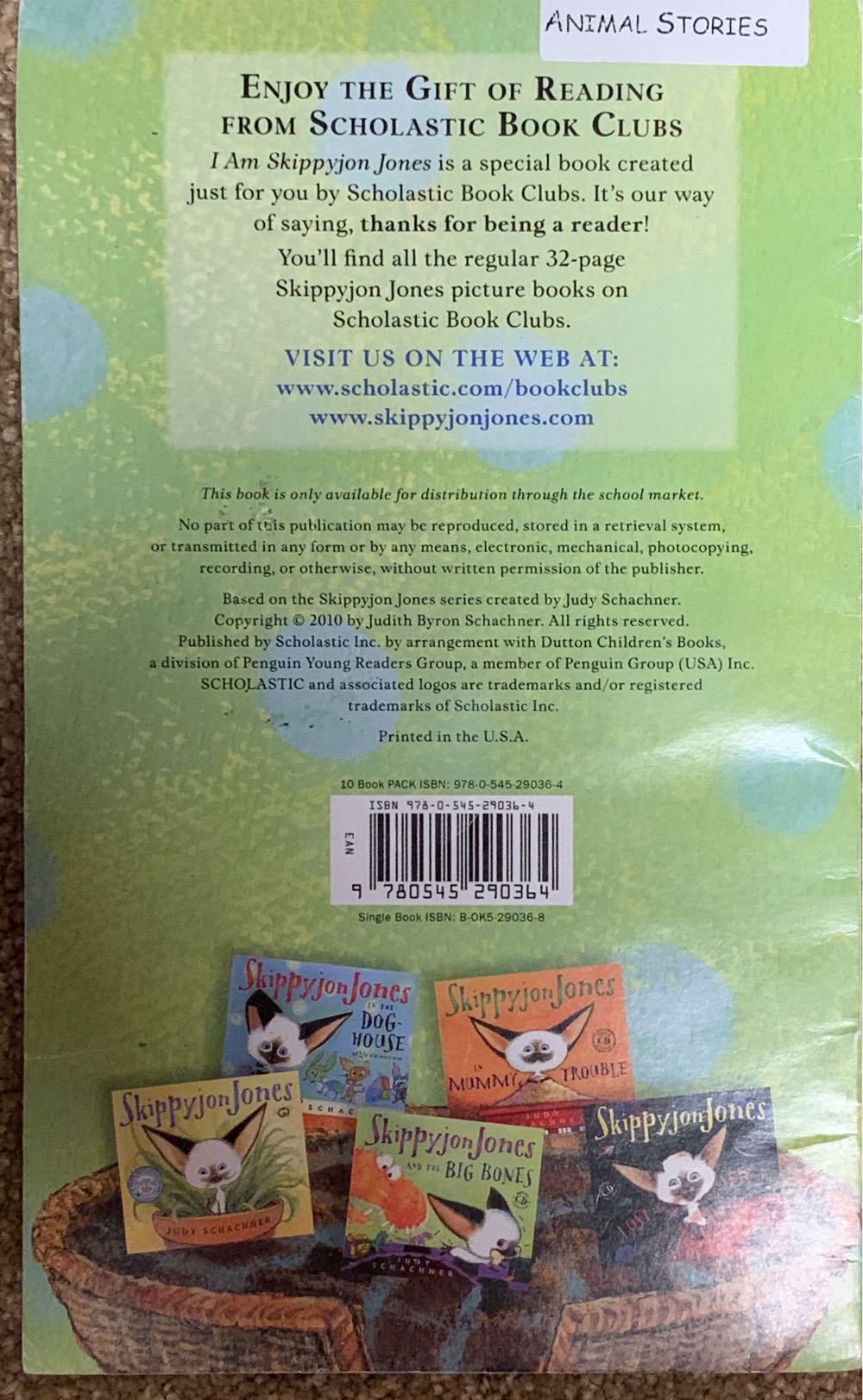 I Am Skippyjon Jones - Judy Schachner (Scholastic Inc - Paperback) book collectible [Barcode 9780545290364] - Main Image 2