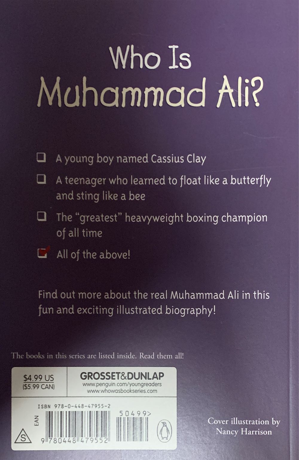 Who Was Muhammad Ali? - James, Jr. Buckley (Grosset & Dunlap - Paperback) book collectible [Barcode 9780448479552] - Main Image 2