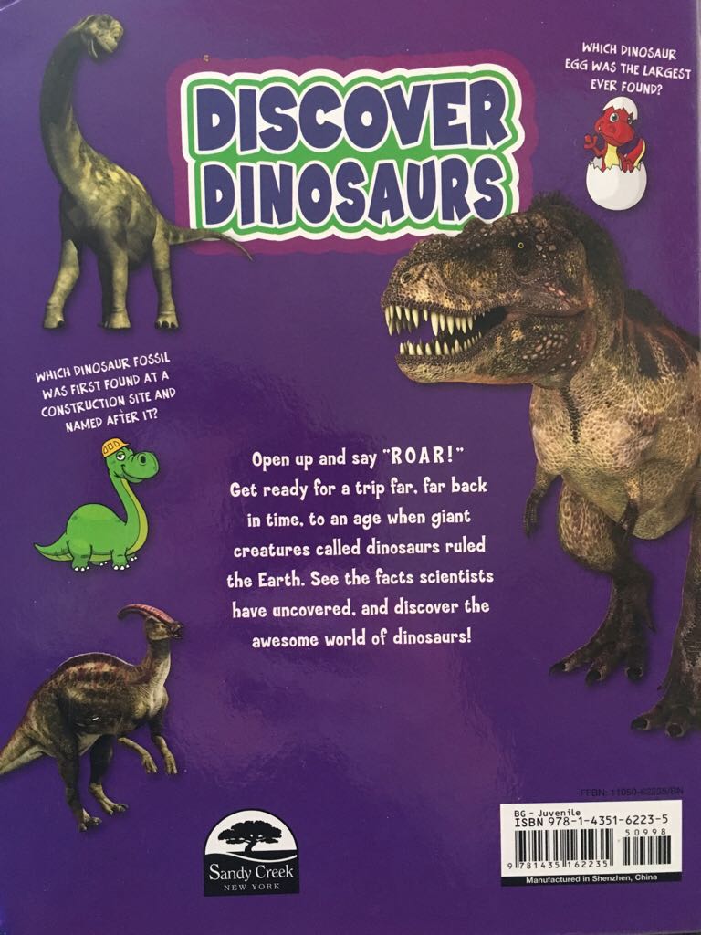 Discover Dinosaurs - Donald Glut (Sandy Creek - Hardcover) book collectible [Barcode 9781435162235] - Main Image 2