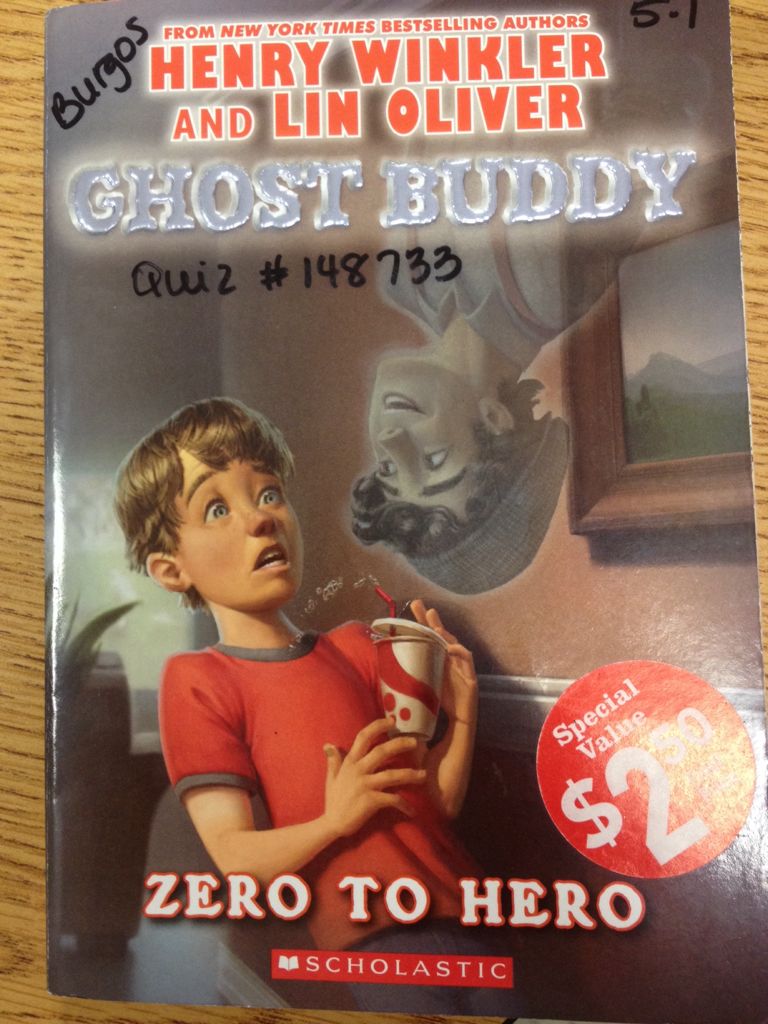 Ghost Buddy Zero To Hero - Henry Winkler (- Paperback) book collectible [Barcode 9780545442657] - Main Image 1