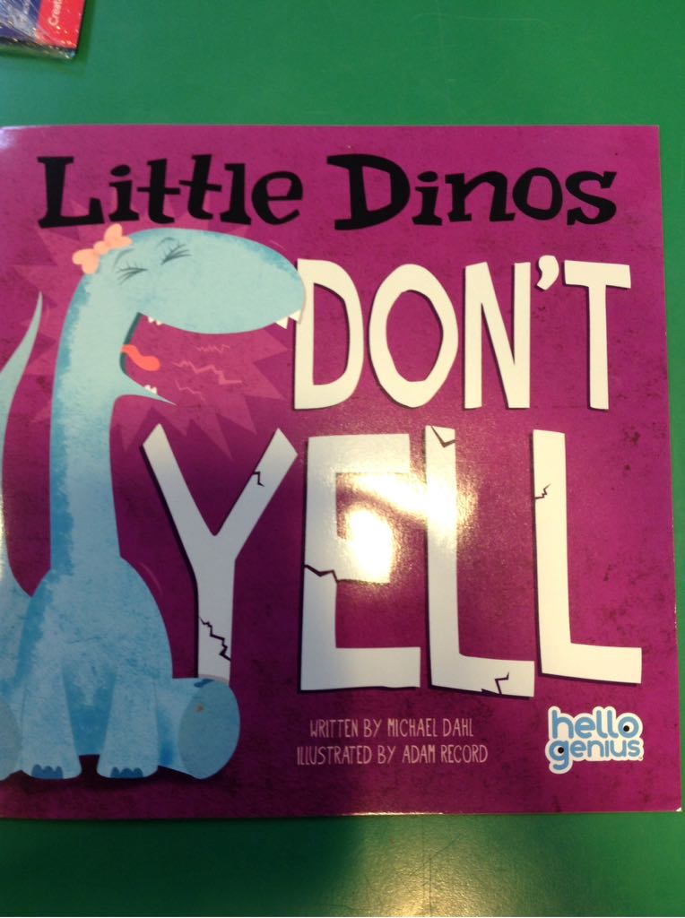 Little Dinos Do Not Yell - Michael Dahl (Picture Window Books - Paperback) book collectible [Barcode 9781479550128] - Main Image 1