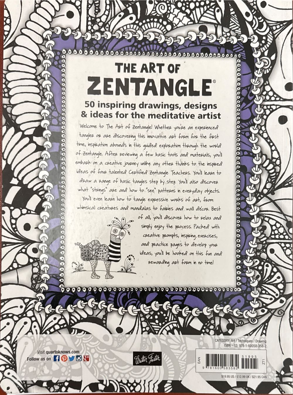 The Art of Zentangle - Lara Williams (Walter Foster Pub - Paperback) book collectible [Barcode 9781600583582] - Main Image 2