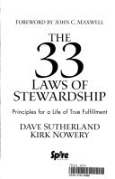 The 33 laws of stewardship