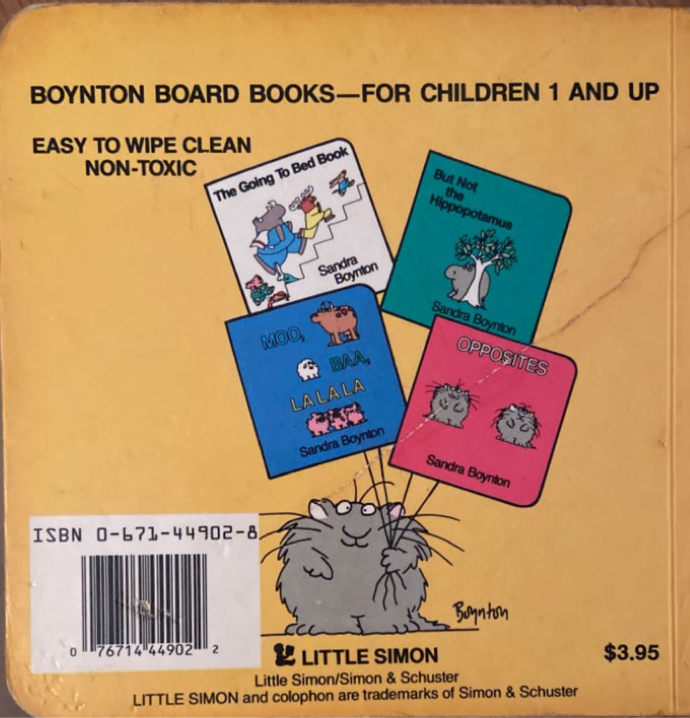 The Going-To-Bed Book - Sandra Boynton (Little Simon - Board Book) book collectible [Barcode 9780671449025] - Main Image 2