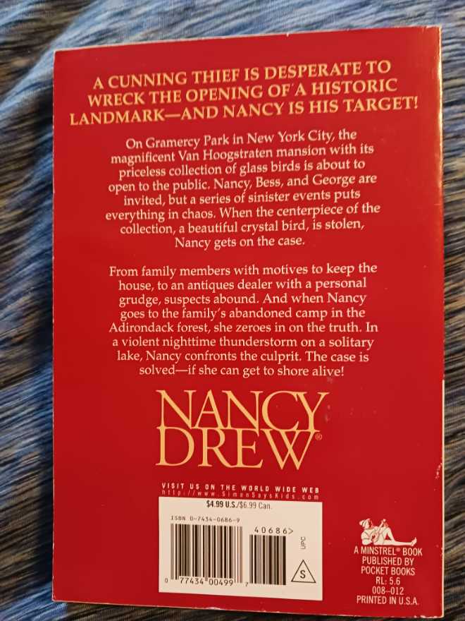 The Clue on the Crystal Dove - Carolyn Keene (Aladdin Paperbacks - Paperback) book collectible [Barcode 9780743406864] - Main Image 2