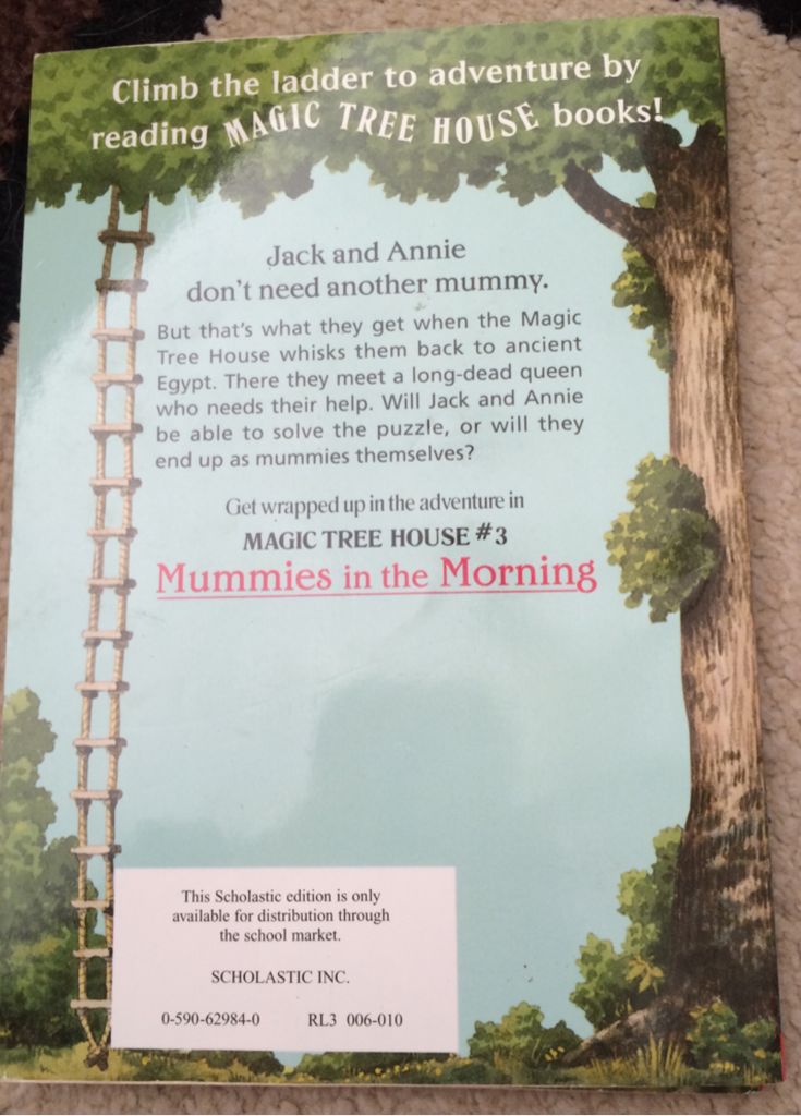 Magic Tree House #3 Mummies in the Morning - Mary Pope Osborne (Scholastic Inc. - Paperback) book collectible [Barcode 9780590629843] - Main Image 2