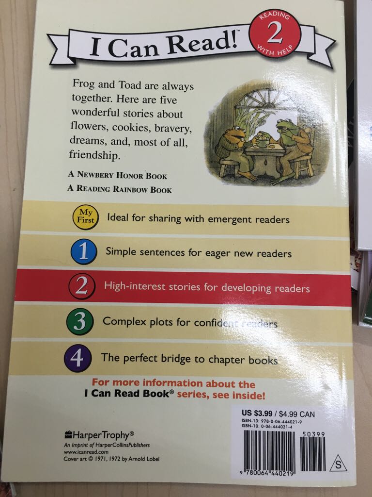 Frog and Toad Together - Arnold Lobel (HarperCollins Publishers - Paperback) book collectible [Barcode 9780064440219] - Main Image 2