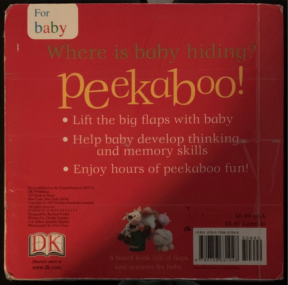 Peekaboo! Farm - DK (Dk Pub - Board Book) book collectible [Barcode 9780756631048] - Main Image 2