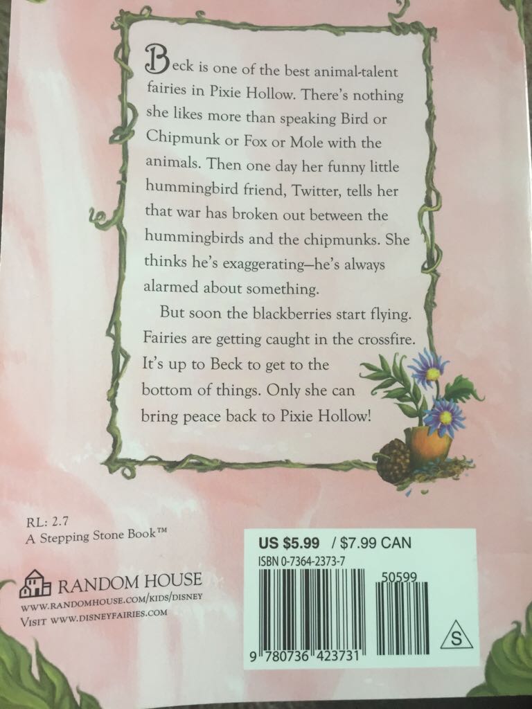 3. Beck And the Great Berry Battle - Disney Fairies (RH/Disney - Paperback) book collectible [Barcode 9780736423731] - Main Image 2