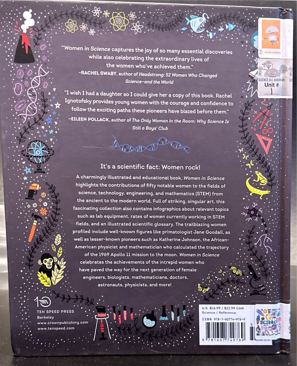 Women in Science - Rachel Ignotofsky (Ten Speed Press - Hardcover) book collectible [Barcode 9781607749769] - Main Image 3