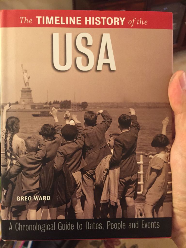 The timeline history of the USA