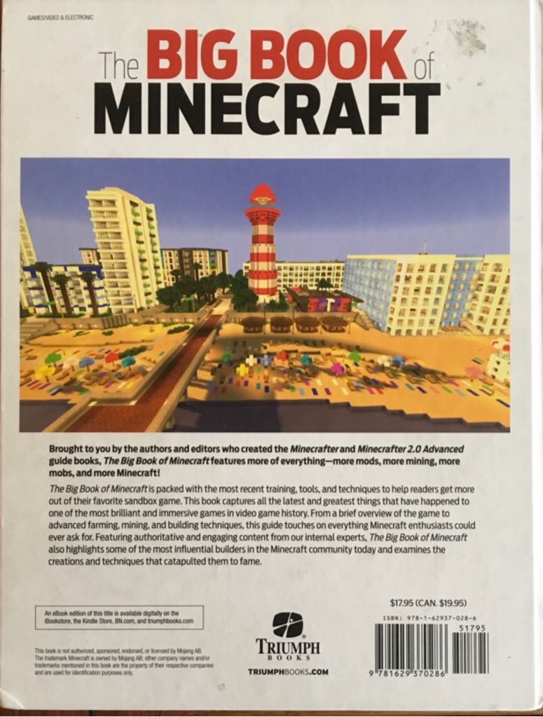 The Big Book of Minecraft - Triumph Books (Triumph Books - Hardcover) book collectible [Barcode 9781629370286] - Main Image 2