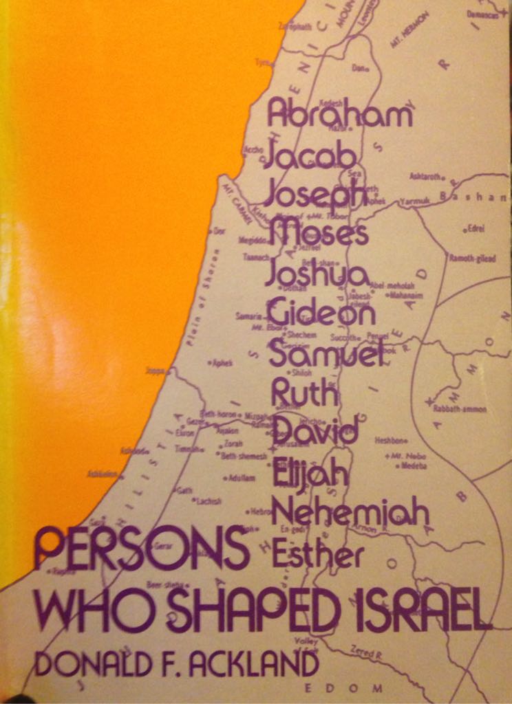Persons Who Shaped Israel