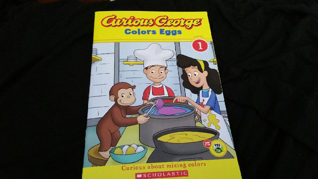 Curious George Colors Eggs - George Curious (Scholastic Inc. - Paperback) book collectible [Barcode 9780545854634] - Main Image 1