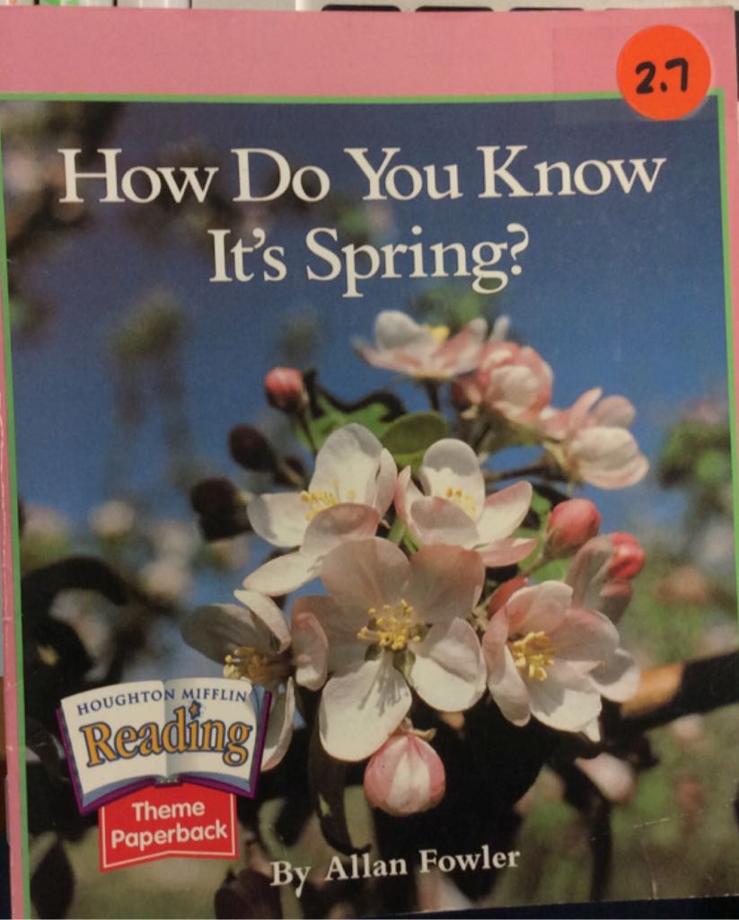 How Do You Know It’s Spring?