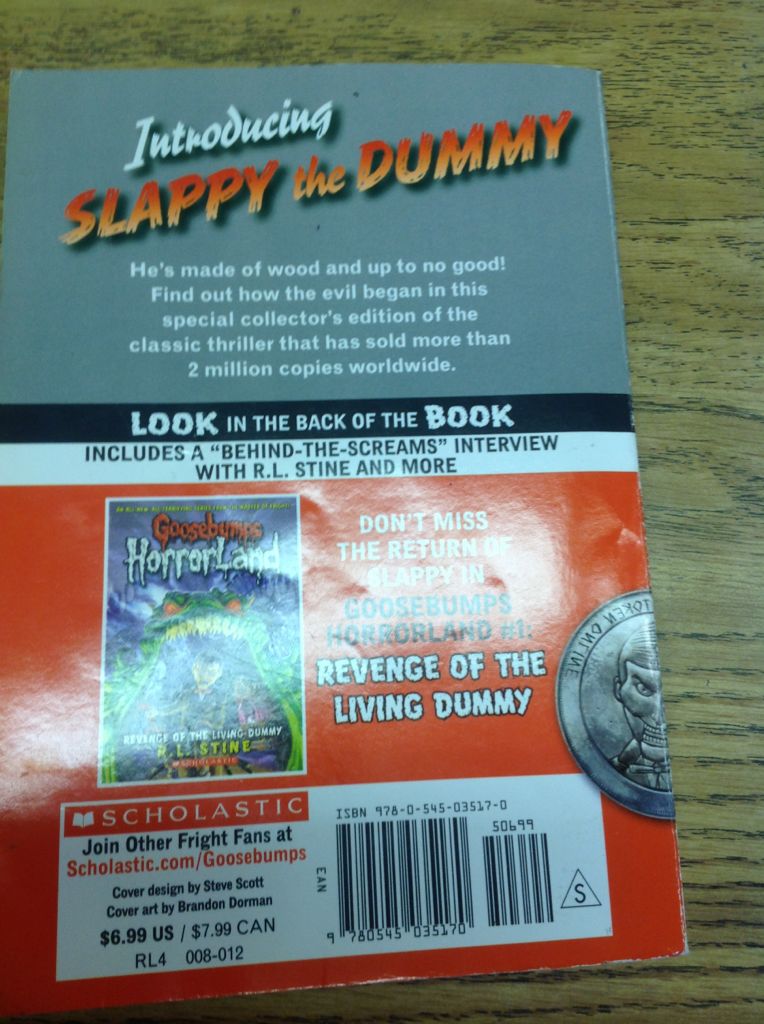 Goosebumps 07: Night of the Living Dummy - R.L. Stine (- Paperback) book collectible [Barcode 9780545035170] - Main Image 2
