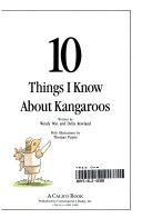 10 things I know about kangaroos