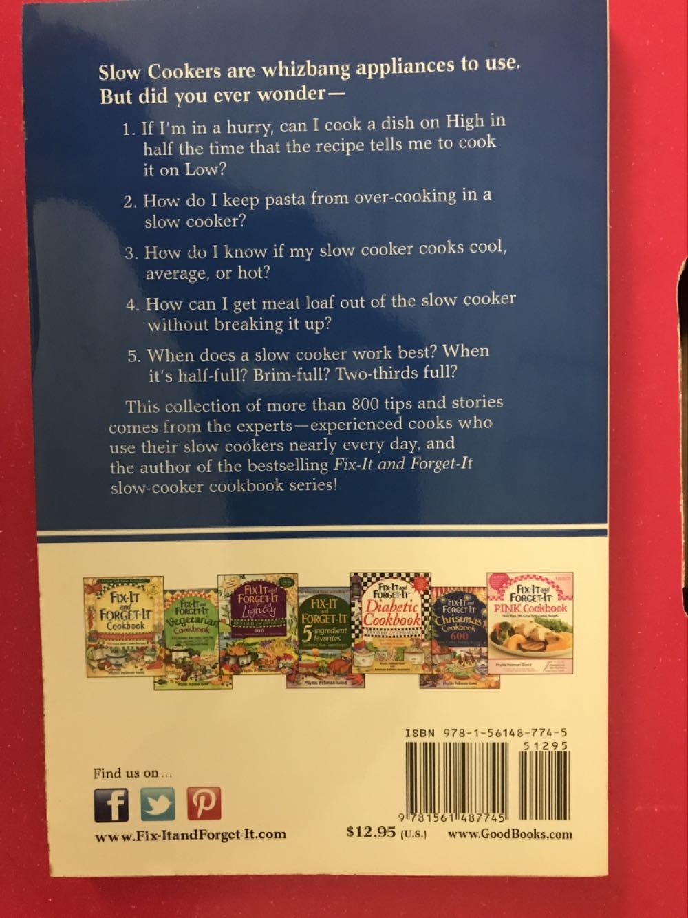 Tips for Using Your Slow Cooker - Phyllis Pellman Good (Good Books - Paperback) book collectible [Barcode 9781561487745] - Main Image 2