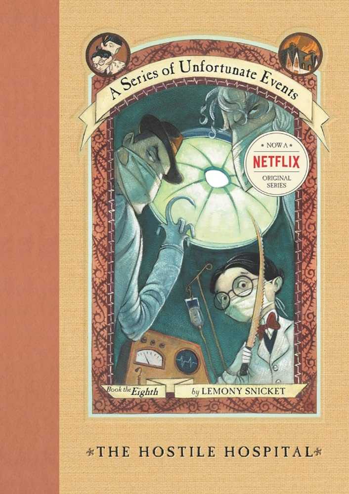 A Series of Unfortunate Events #8: The Hostile Hospital - Lemony Snicket (Harper Collins - Hardcover) book collectible [Barcode 9780064408660] - Main Image 3