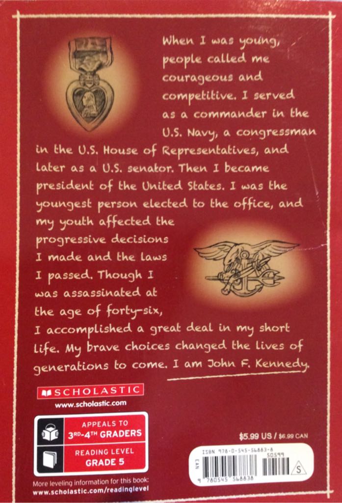 I Am John F. Kennedy - Catherine Corley Anderson (Scholastic Reference - Paperback) book collectible [Barcode 9780545568838] - Main Image 2