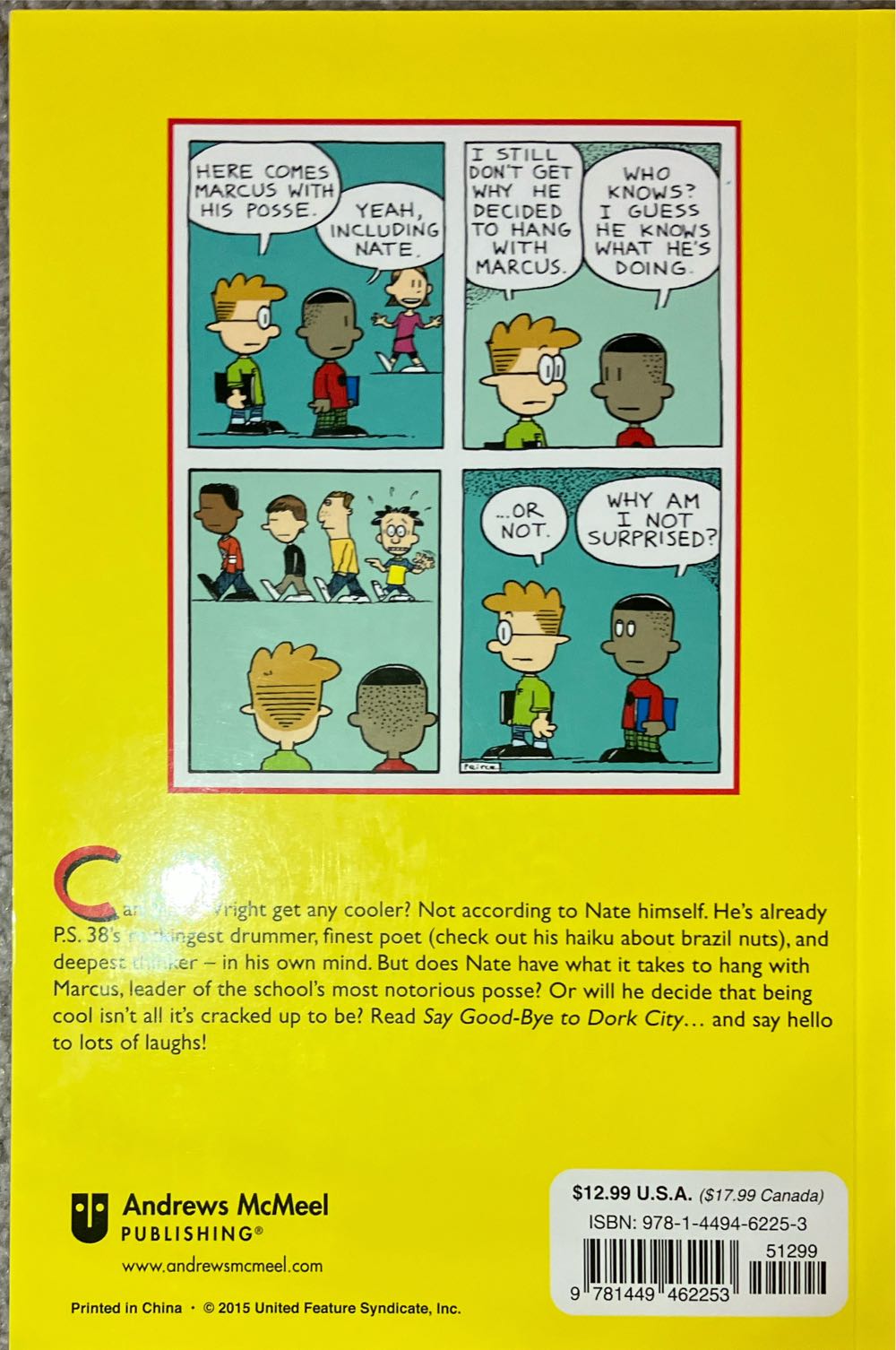 Big Nate: Say Good-Bye to Dork City - Lincoln Peirce (Andrews McMeel Pub - Paperback) book collectible [Barcode 9781449462253] - Main Image 3