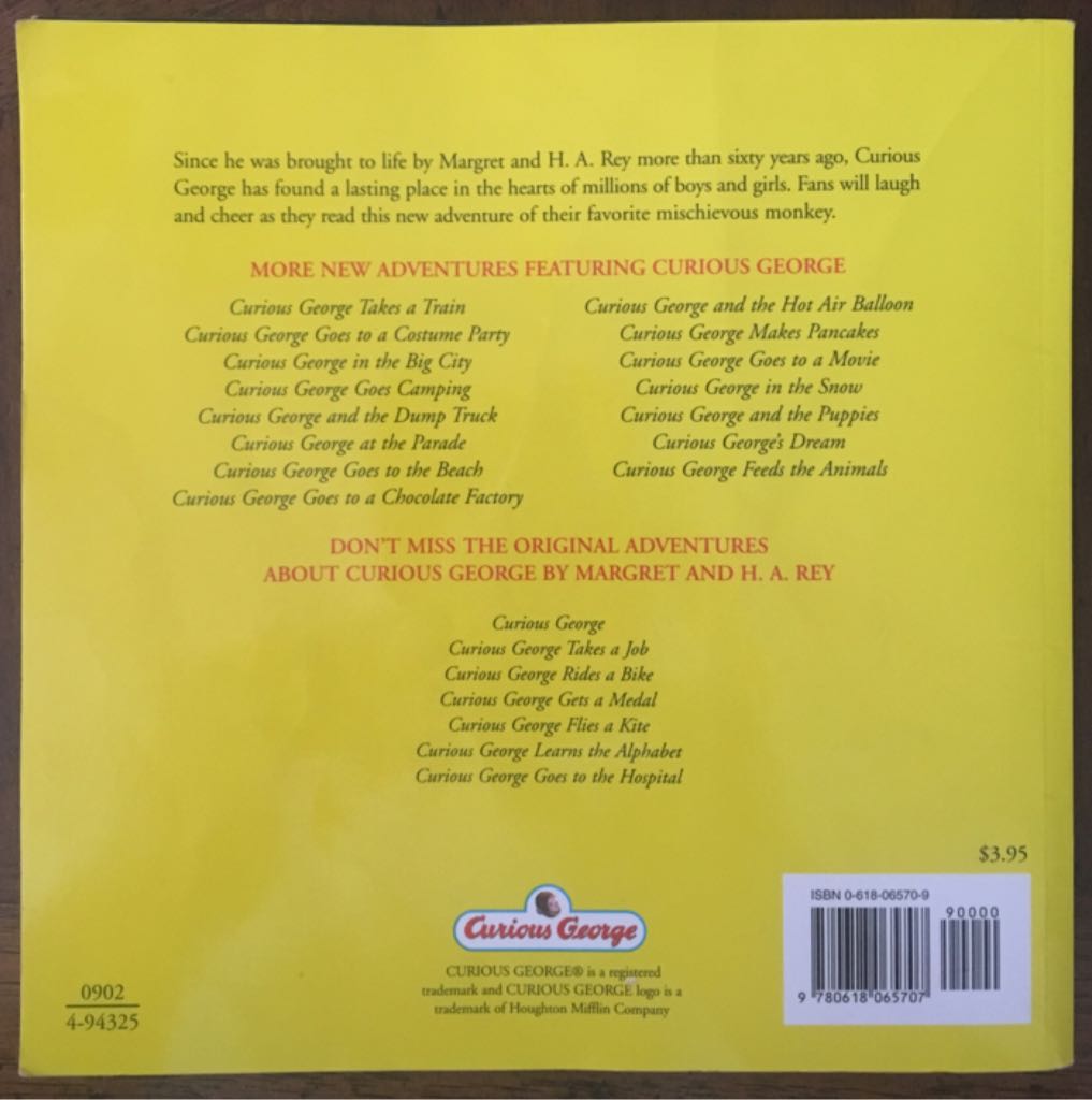 Curious George Visits A Toy Store - Margret & H.A. Rey (Houghton Mifflin - Paperback) book collectible [Barcode 9780618065707] - Main Image 2
