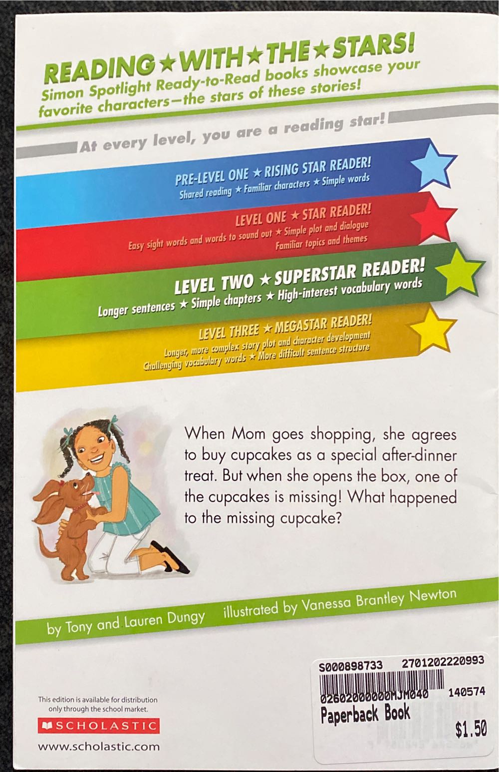 The Missing Cupcake Mystery - Tony Dungy book collectible [Barcode 9780545642286] - Main Image 2