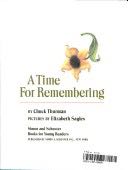 A Time for Remembering - Chuck Thurman (Simon & Schuster) book collectible [Barcode 9780671685737] - Main Image 1