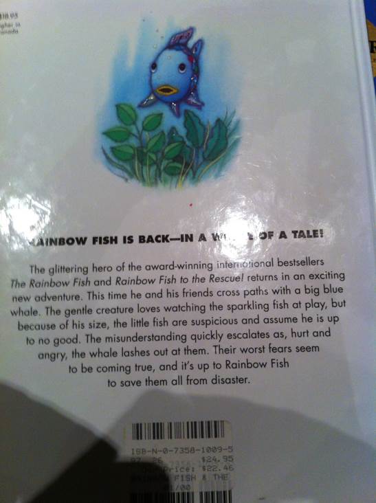 Rainbow Fish and the Big Blue Whale - Marcus Pfister (North-South Books Inc. - Hardcover) book collectible [Barcode 9780735810099] - Main Image 2