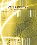 Applied Statistics for the Behavioral Sciences