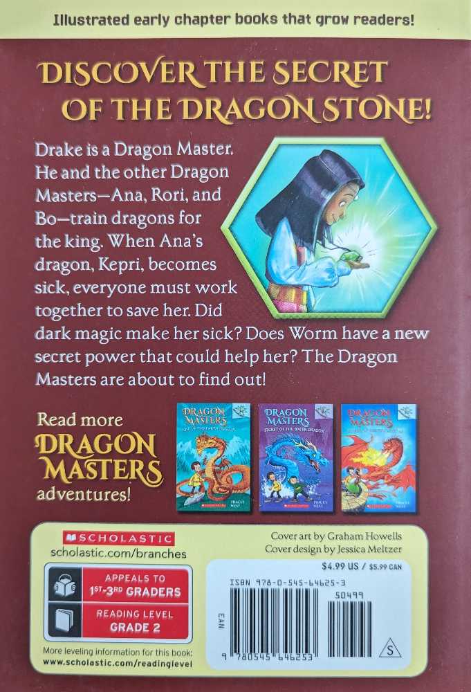 Dragon Masters #2: Saving the Sun Dragon - Tracey West (Scholastic Inc. - Paperback) book collectible [Barcode 9780545646253] - Main Image 2