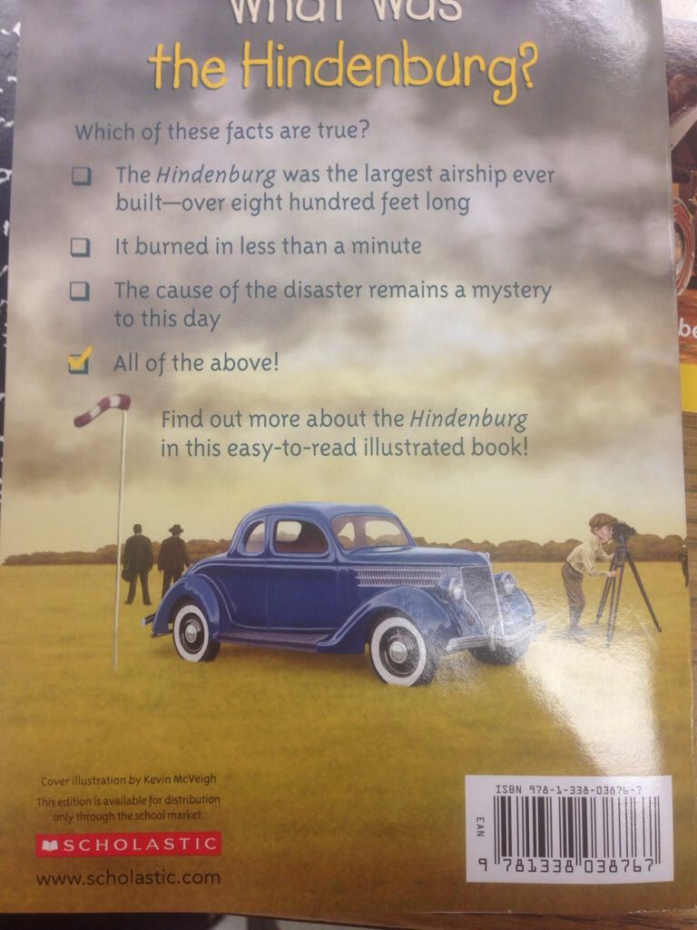 What Was The Hindenburg? - Janet B. Pascal (- Paperback) book collectible [Barcode 9781338038767] - Main Image 2