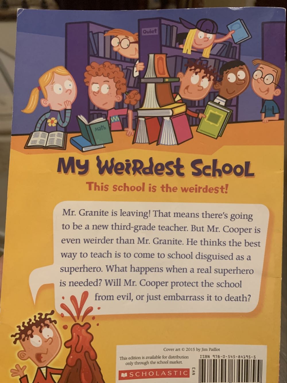 Mr. Cooper Is Super! - Dan Gutman (Scholastic, Inc. - Paperback) book collectible [Barcode 9780545841955] - Main Image 2