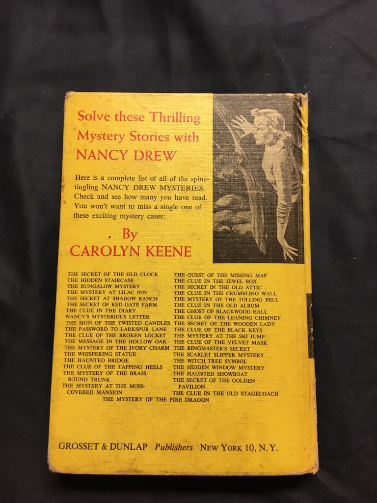 Nancy Drew #2: The Hidden Staircase - Carolyn Keene (Grosset & Dunlap - Hardcover) book collectible [Barcode 9780448095028] - Main Image 2