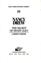 Nancy Drew #85 The Secret Of Shady Glen