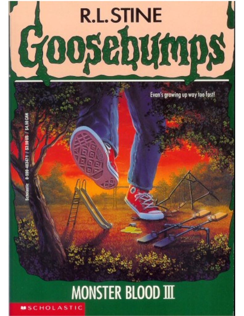 Goosebumps #29: Monster Blood III - R. L. Stine (A Scholastic Press - Paperback) book collectible - Main Image 1