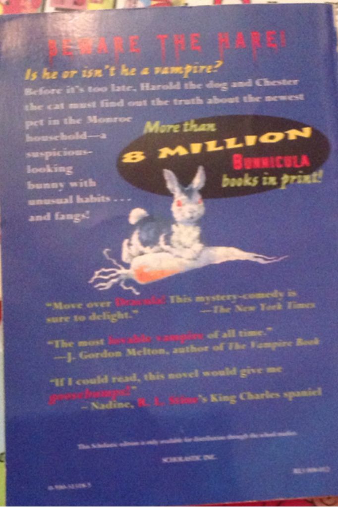 Bunnicula A Rabbit Tale Of Mystery - Howe, Deborah book collectible - Main Image 2